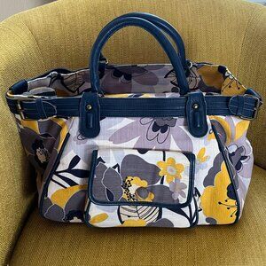 Anthropologie Deux Lux floral yellow blue boho bag